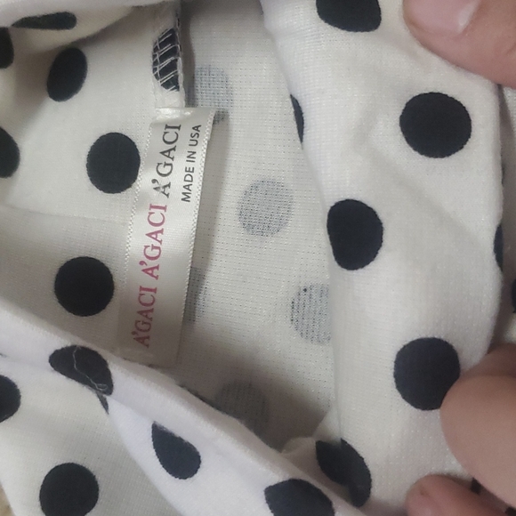 Polka dot crop mockneck - Picture 2 of 3